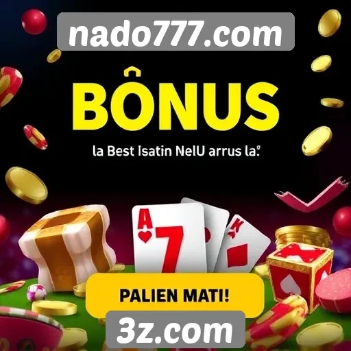 Comparativo de bônus disponíveis no site nado777.com